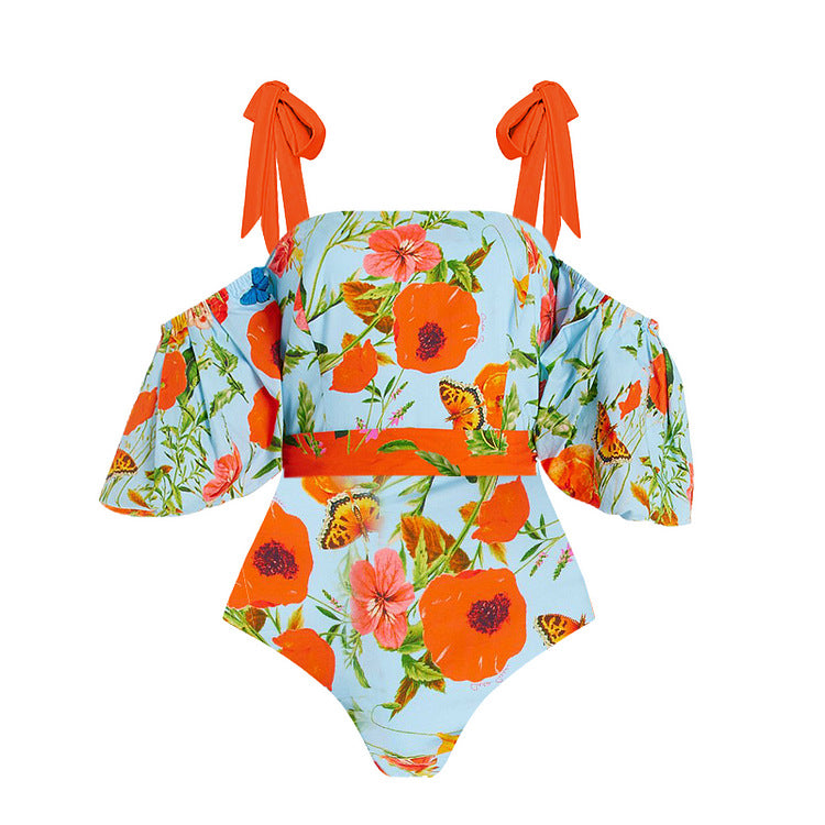 Dame Bikiniset med elegant Maxikorts Skovae