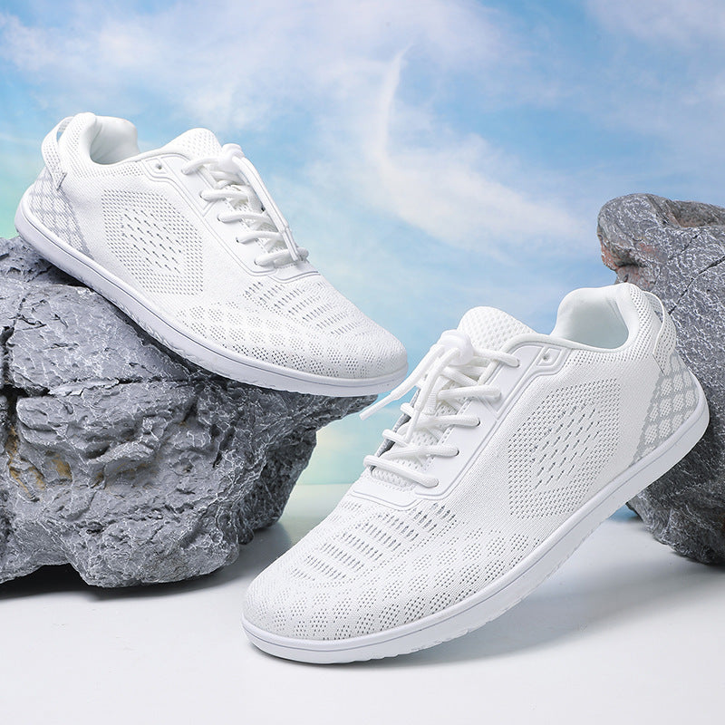 Unisex nan barbens inspireret strik-sneaker med elastisk pasform, hurtigstræk snor og skridsikker helgummisål Skovae