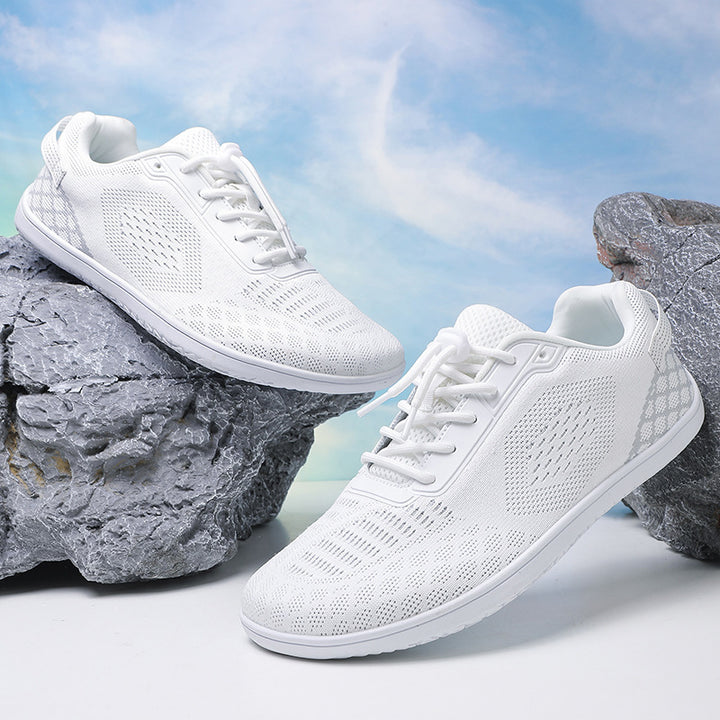 Unisex nan barbens inspireret strik-sneaker med elastisk pasform, hurtigstræk snor og skridsikker helgummisål Skovae
