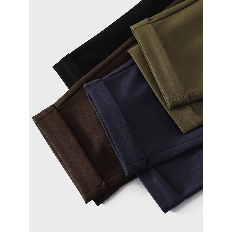 Damevidde Chino-bukser med elegante folder og høj talje Stilla