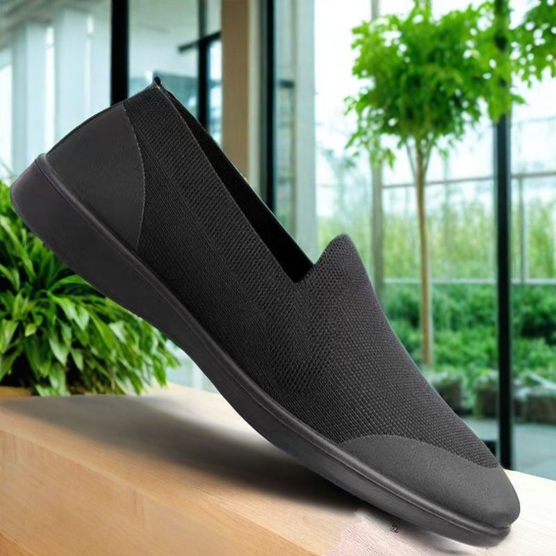 Herrer Behagelige Slip-On Sneakers med elastisk Overmateriale Stilla