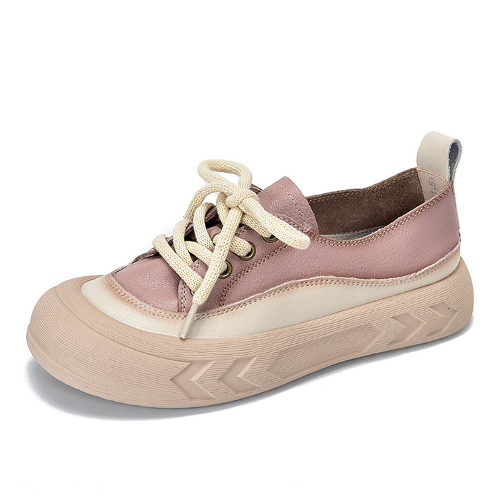 Dame Mode Snøre-Sneakers med behagelig Plateau-Sål og slidstærkt Overmateriale Stilla