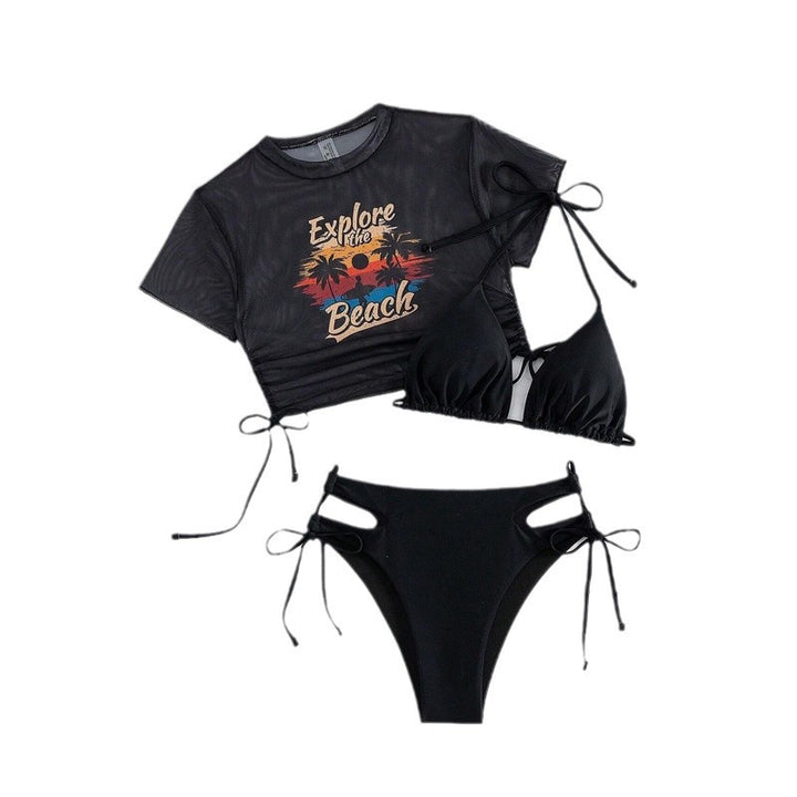 Dame bikini sæt med grafisk T-shirt Stilla