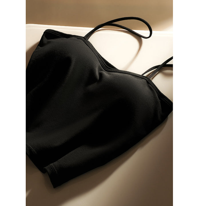 Femme Justerbare Stropper Satin Cami Top Stilla