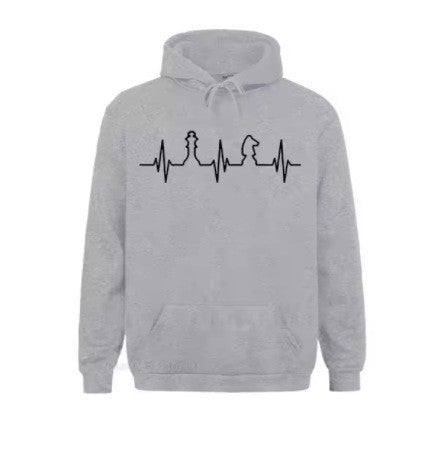 Kvinders Hoodie med Kreativt Skakmotiv Skovae