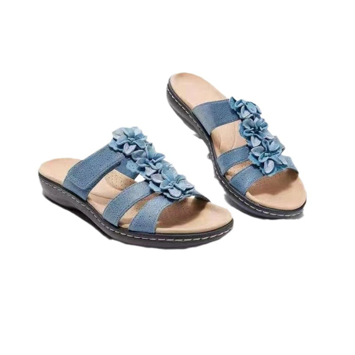 Dame elegante Sandaler med florale detaljer Stilla