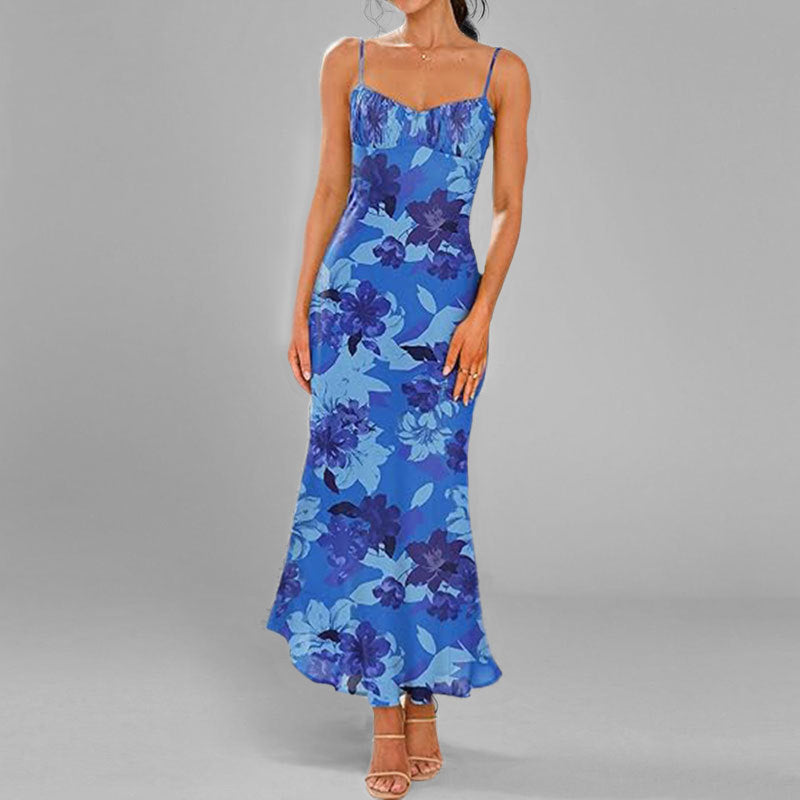Damer Elegant Maxi Kjole med Finne Stropper og Legesyg Gradient Stilla