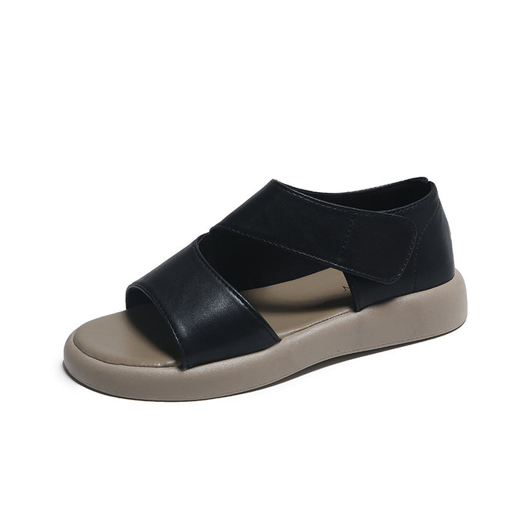 Dame komfortable sandaler med justerbar velcro og ergonomisk fodseng Stilla
