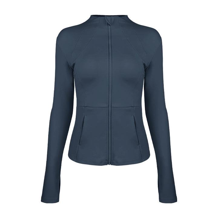 Dame sporty funktionel jakke med elegant snit og praktiske lynlåslommer Stilla