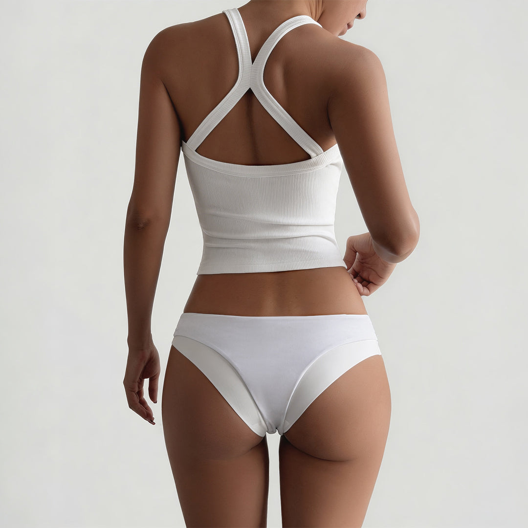 Dame Sporty Top med moderigtigt Bicolor-design Skovae