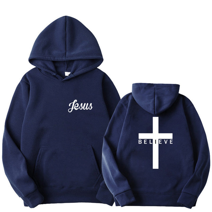 Dame hoodie med motiverende tro design og komfortabel pasform Skovae