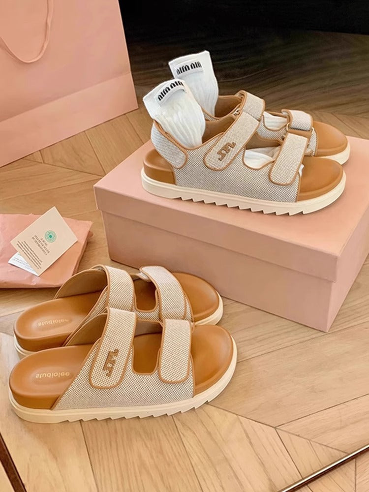 Dame Komfortable Justerbare Sandaler med skridsikker sål og åndbart overmateriale Stilla