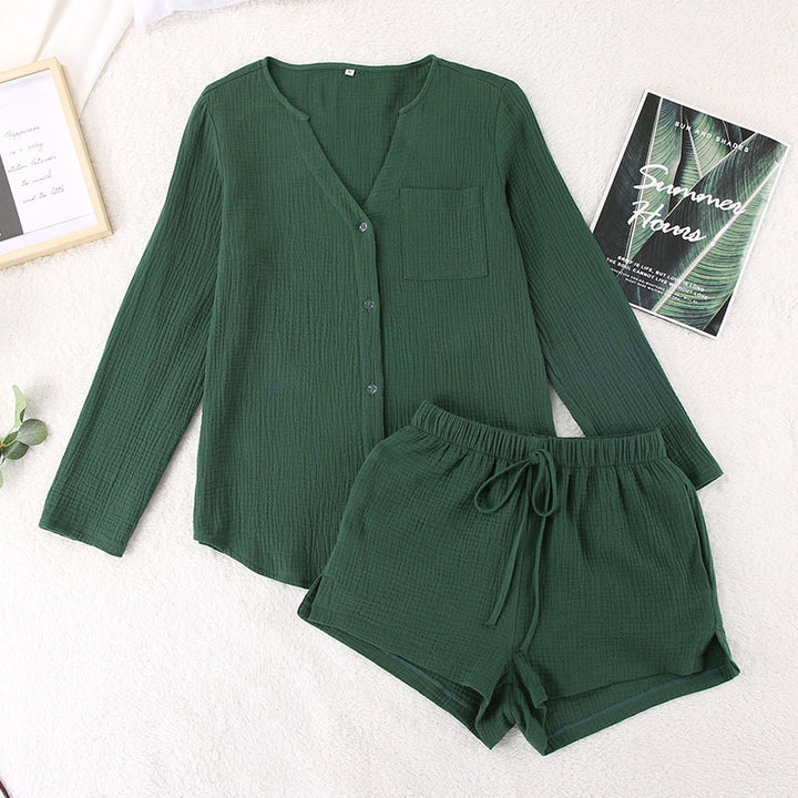 Dame Cozy Button-Up Loungewear Set Stilla
