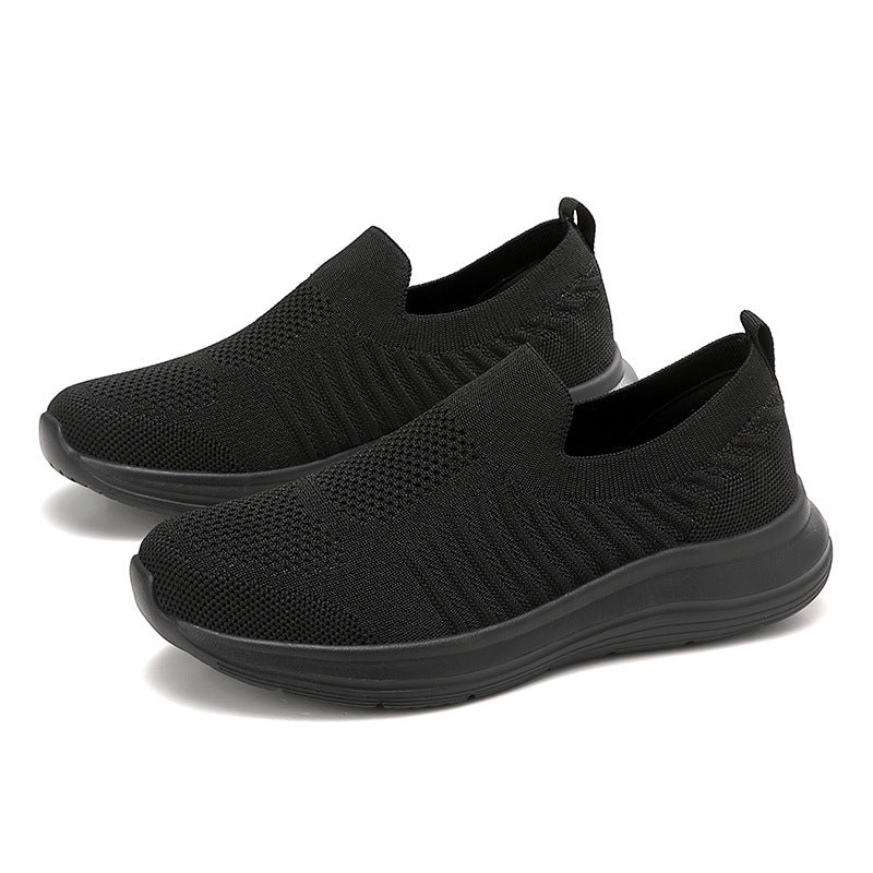 Dame nan åndbar strik-sneakers med viskoelastisk indersål og fleksibel gummiydersål Skovae
