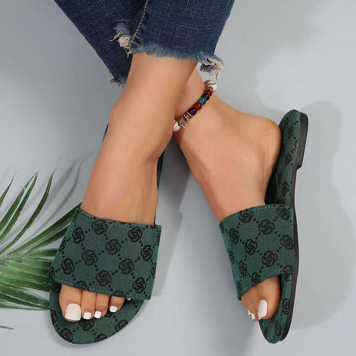 Dame mode sandaler med bred rem og skridsikker sål Stilla