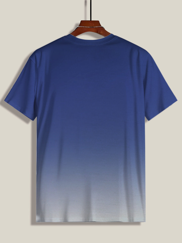 Herrer T-shirt med kreativ fiskerdesign og unikt hjertefrekvensmotiv Stilla