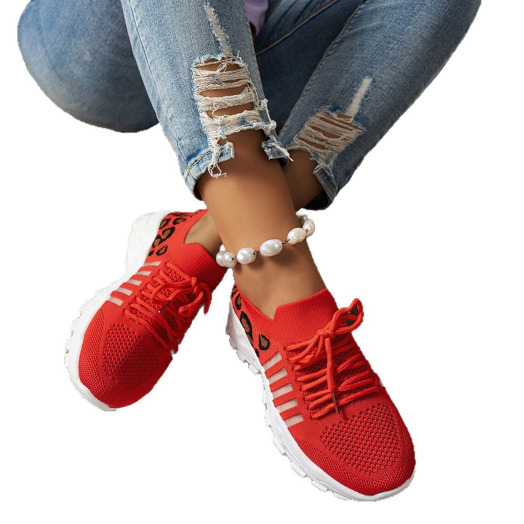 Dame sporty sneakers med åndbart overmateriale og skridsikker sål Stilla