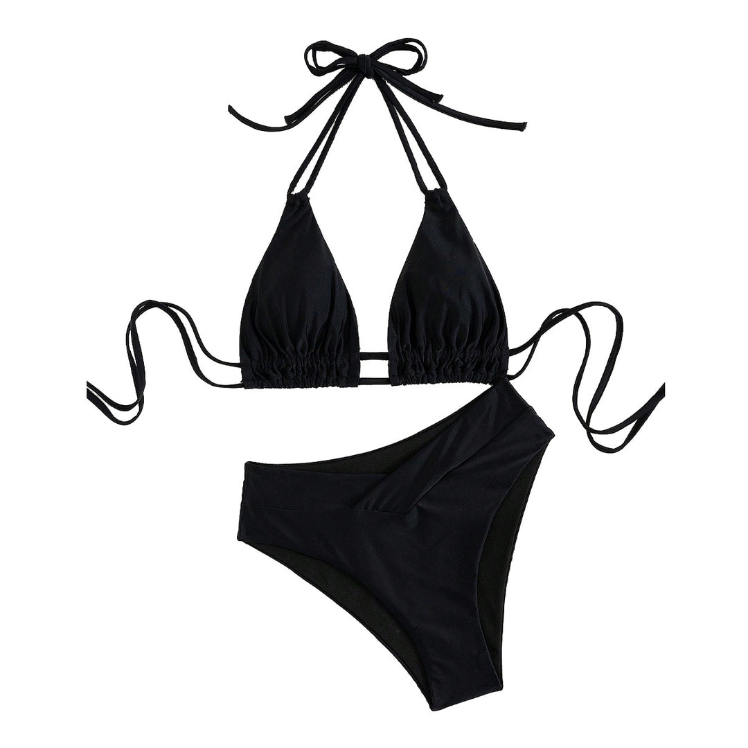 Damer triangel-bikini med justerbare stropper og moderne snit Skovae
