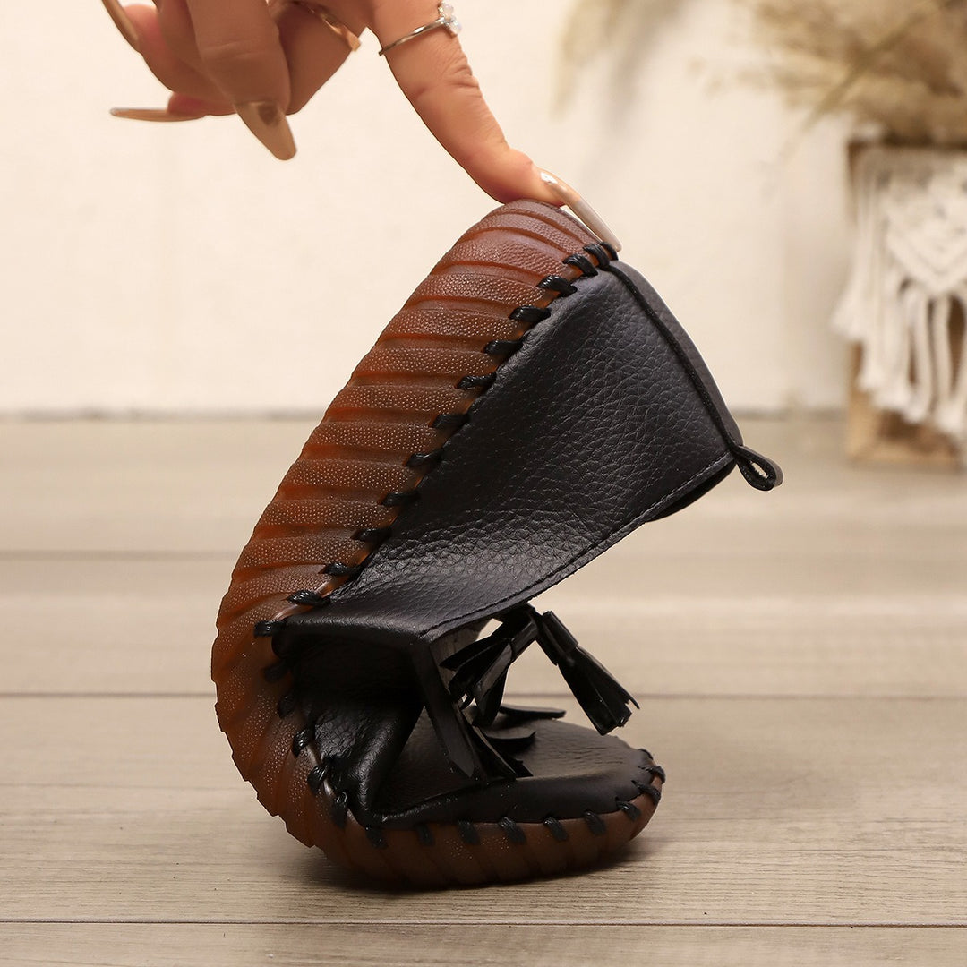 Dame Elegante Slip-On Mokkasiner med Frynse-Detalje og behagelig Sål Stilla