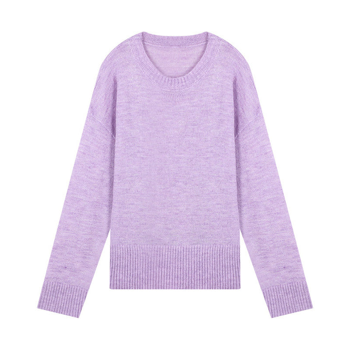 Dame strikpullover med fin struktur og blødt materiale Stilla
