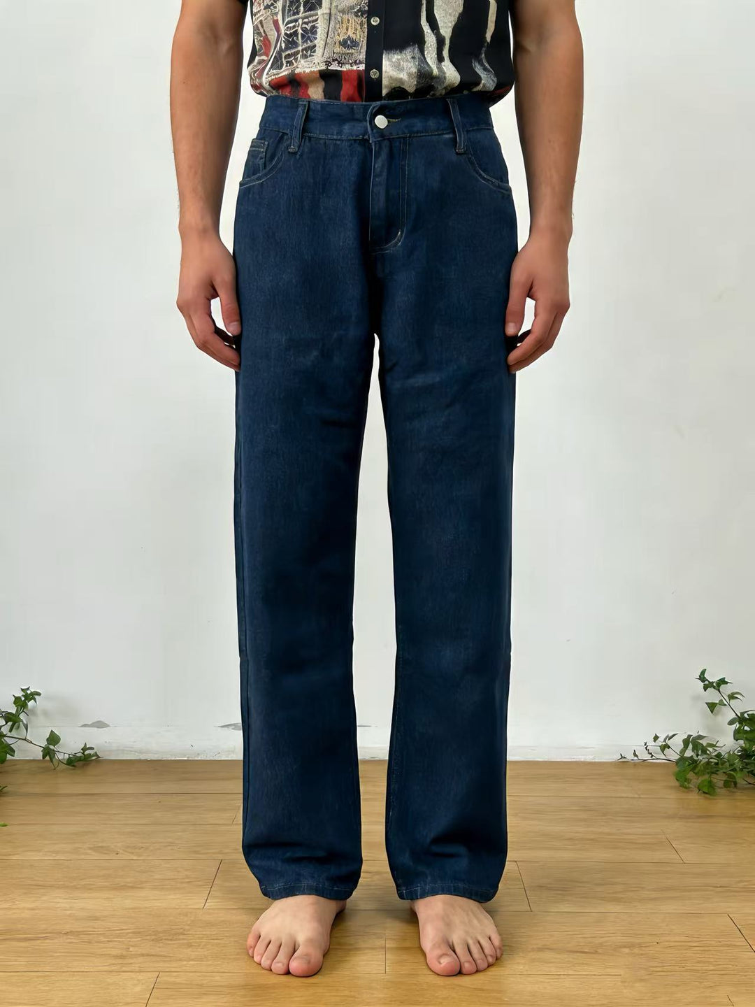 Herrer Cargo-Jeans med praktiske lommer og afslappet snit Skovae