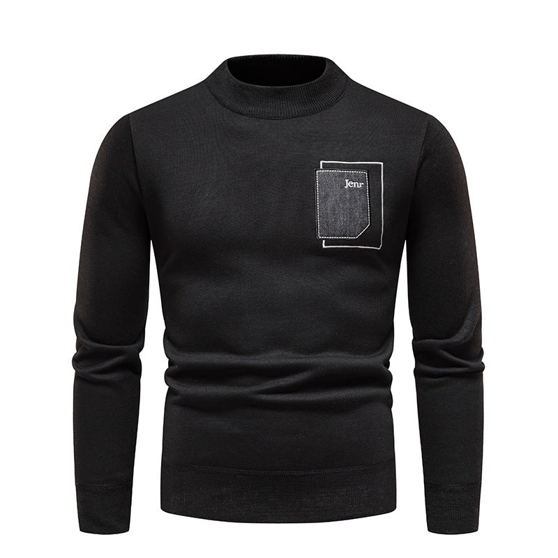 Herre høj kvalitets sweater med praktisk brystlomme Stilla