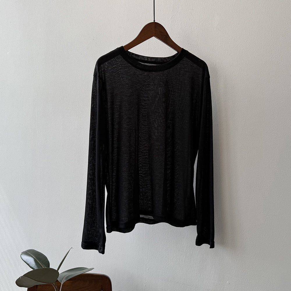 Dame elegant longsleeve-shirt lavet af åndbart materiale Stilla