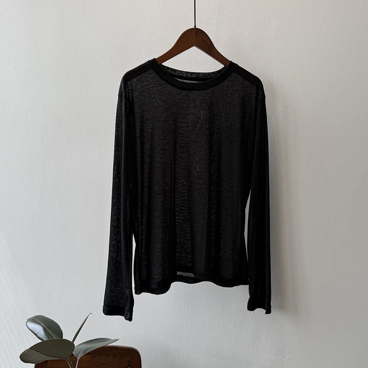 Dame elegant longsleeve-shirt lavet af åndbart materiale Stilla
