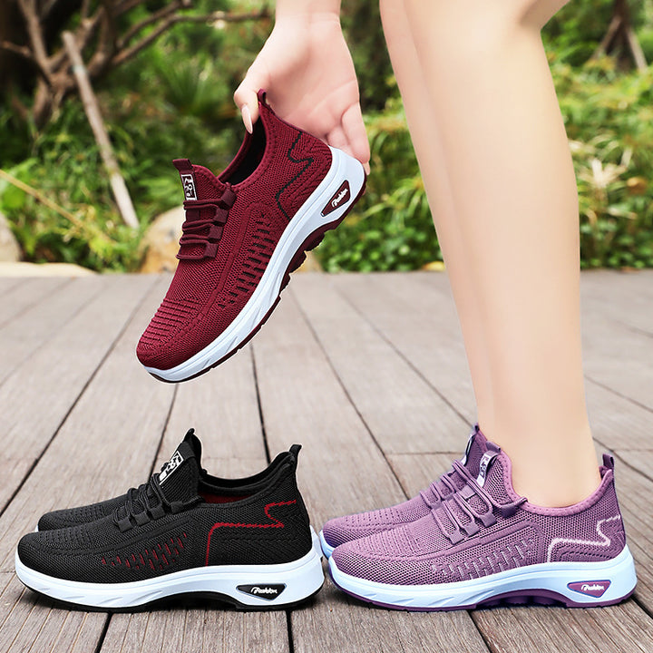 Dame Sporty Sneakers med elastisk overdel og skridsikker sål Stilla
