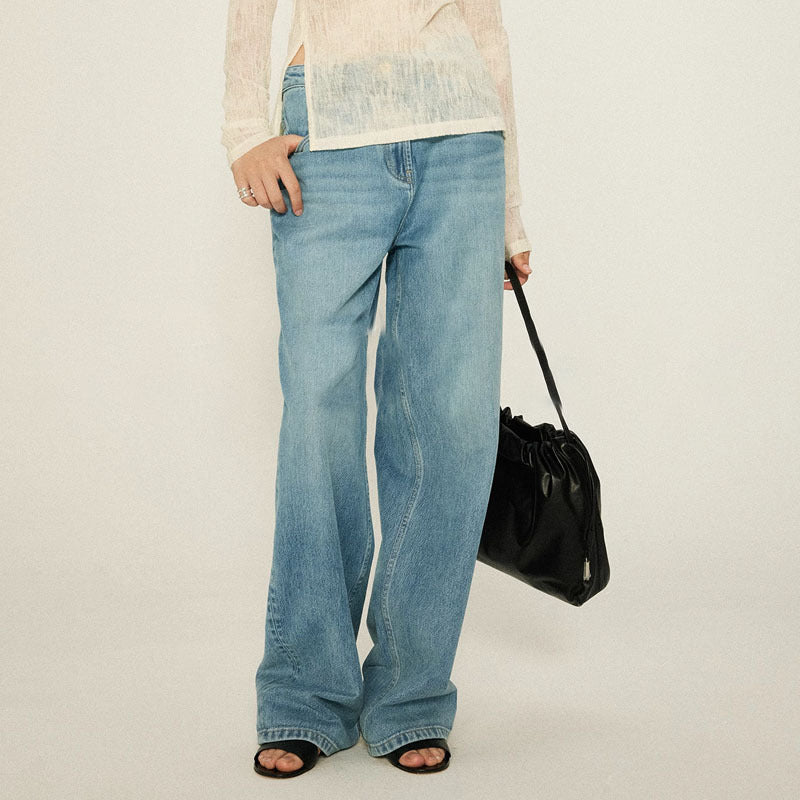 Kvinder High-Waist Bootcut Jeans lavet af høj kvalitet Denim Stilla