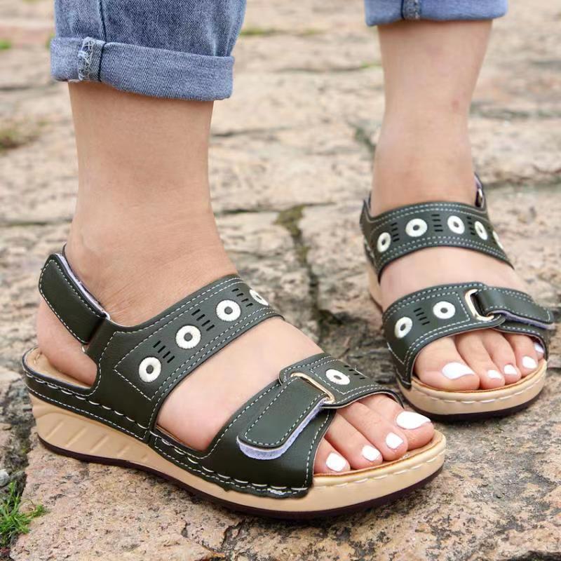 Dame komfortable wedgesandaler med justerbare remme og åndbarhed Stilla