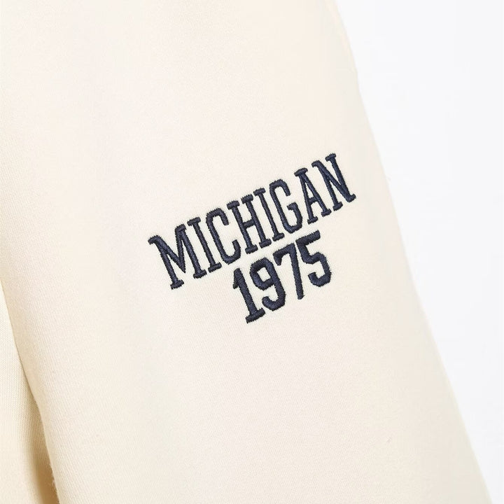 Dame Sweatpants med behagelig elastik og elegant Michigan-print Skovae