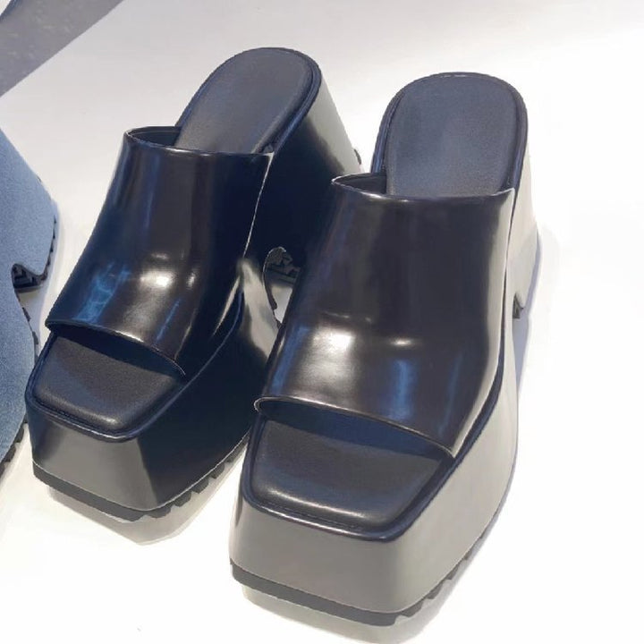 Dame Wedge-Pantoletten med ergonomisk design og skridsikret sål Stilla
