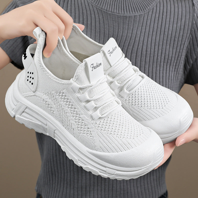 Dame Lettere Sport-Sneakers med åndbart netmateriale og fleksibelt såleprofil Stilla