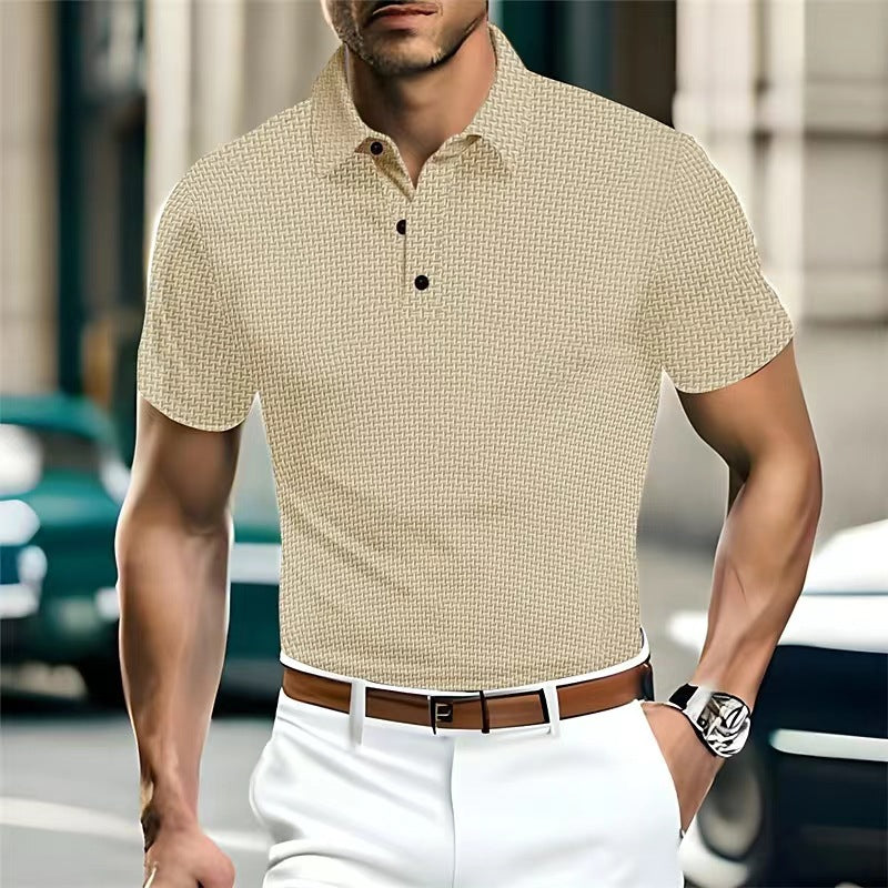 Herre Poloshirt med struktureret design og moderigtige accenter Stilla
