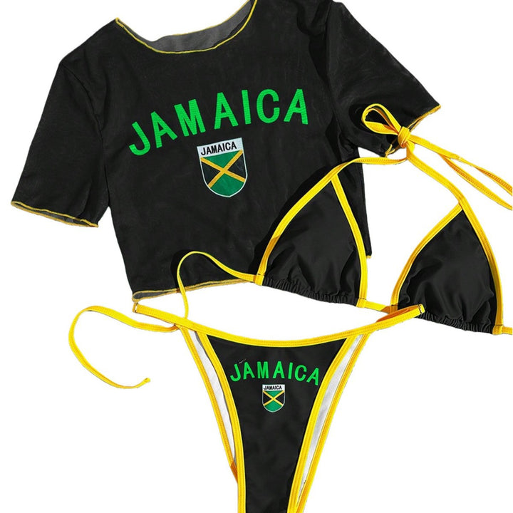 Dame Sporty Bikini med gennemsigtig top Skovae