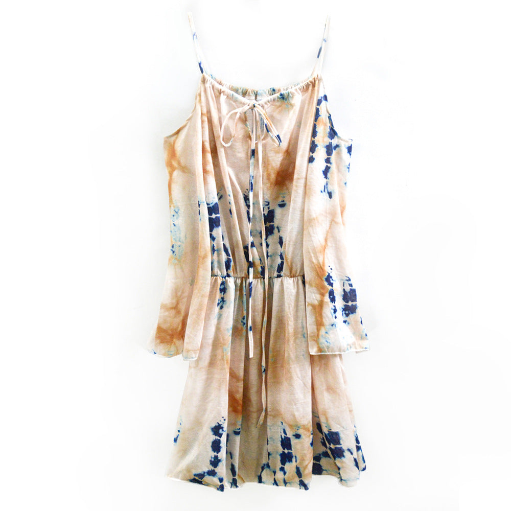 Dame Cold-Shoulder Batik Kjole Stilla