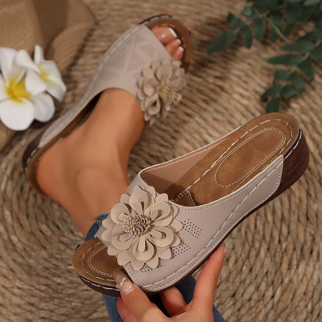 Dame Blomstrede Slide-Sandaler Stilla