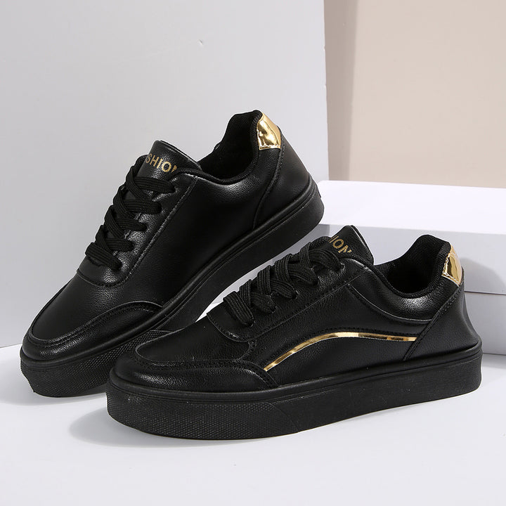 Dame Sporty Sneakers med skridsikker gummisål og modeglimmer-accents Stilla