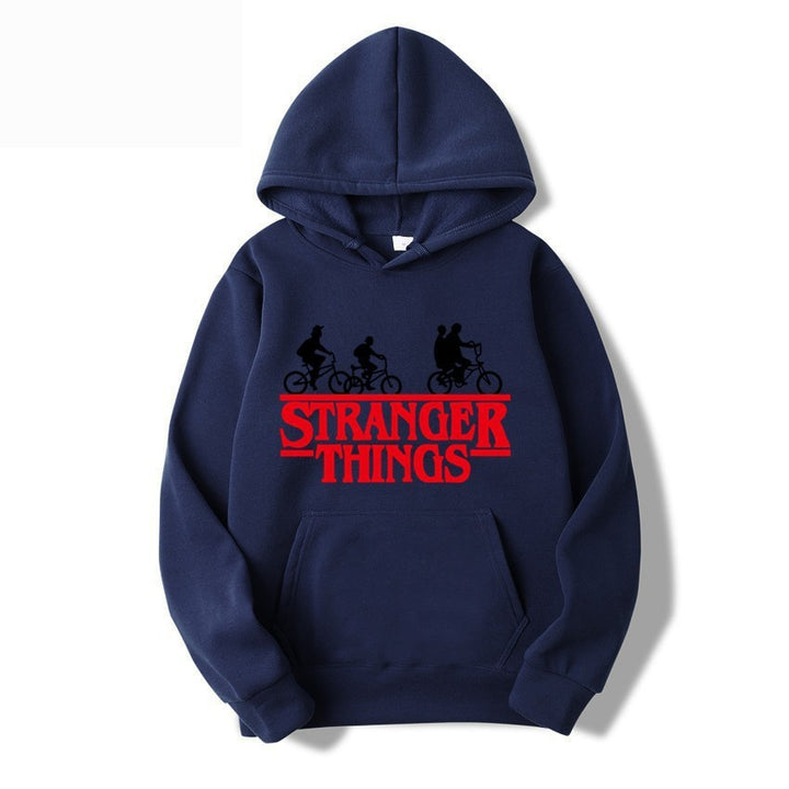 Kvinders hætte sweatshirt med kreativ Stranger Things design Skovae