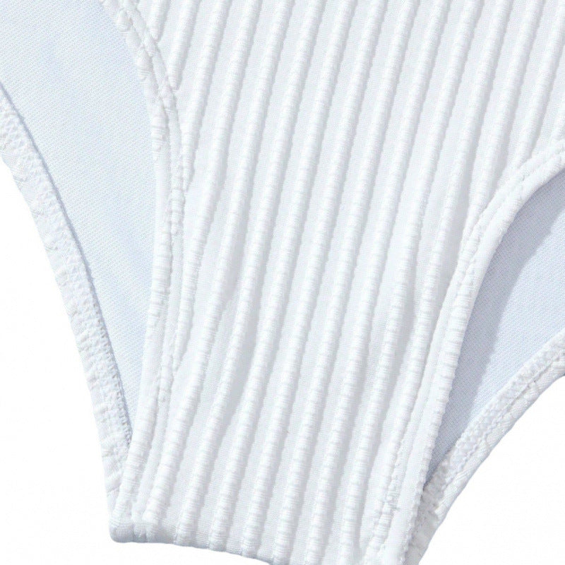 Dame Højskåret Bikini med Ruffle Detaljer Skovae