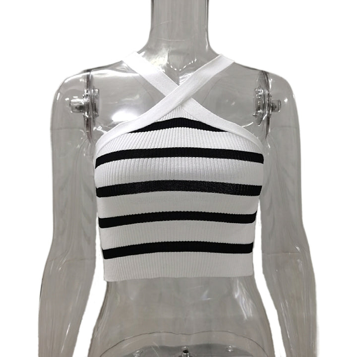 Dame Crop Top med Krydsstropper Stilla