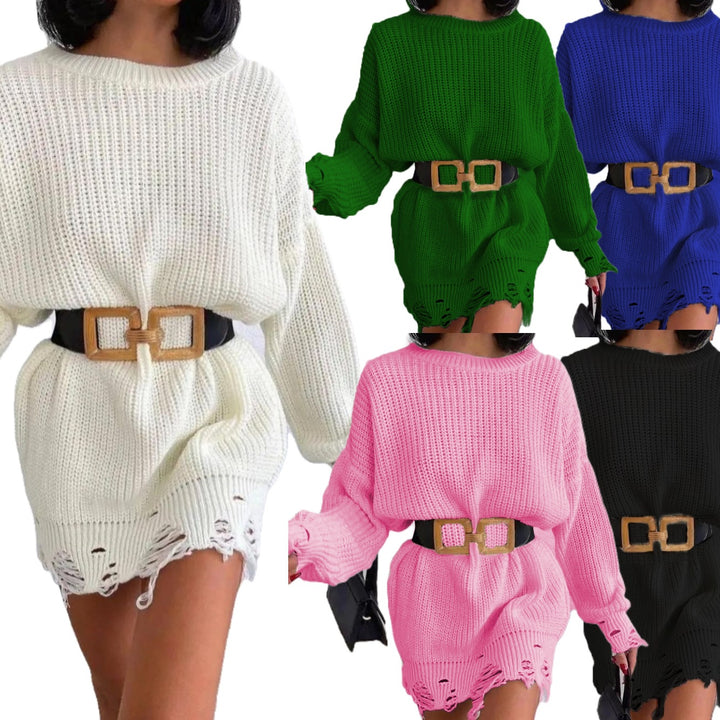 Dame Oversized Strikpullover med unikke ribstrukturer og moderigtige cut-outs Stilla