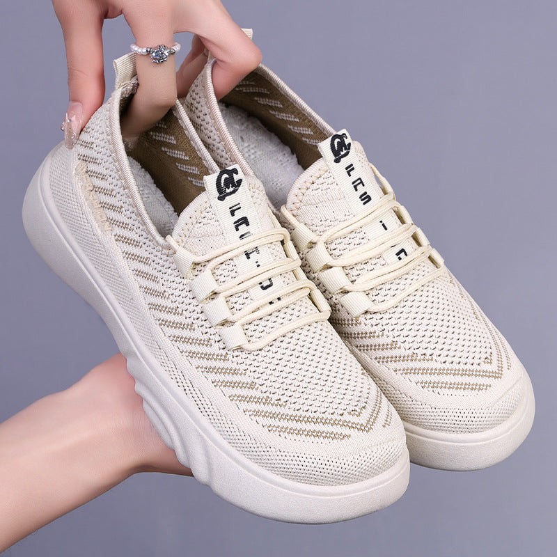 Dame Åndbare Slip-On Sport Sneakers med Fleksibel Pasform Stilla