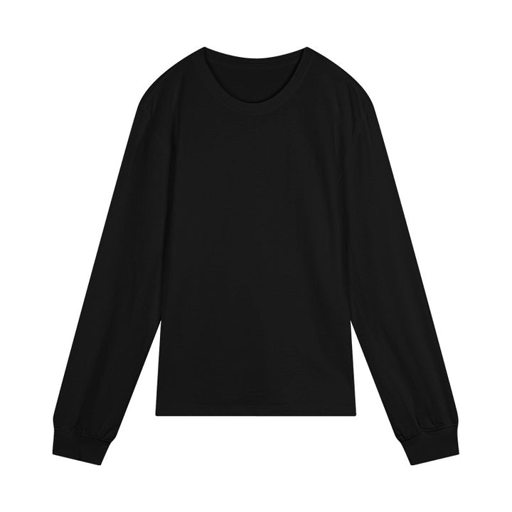 Dame langærmet basis T-shirt i blødt og åndbart bomuld med rund halsudskæring Stilla