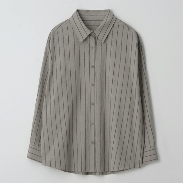 Dame Oversize Skjorte med krydset snit Stilla