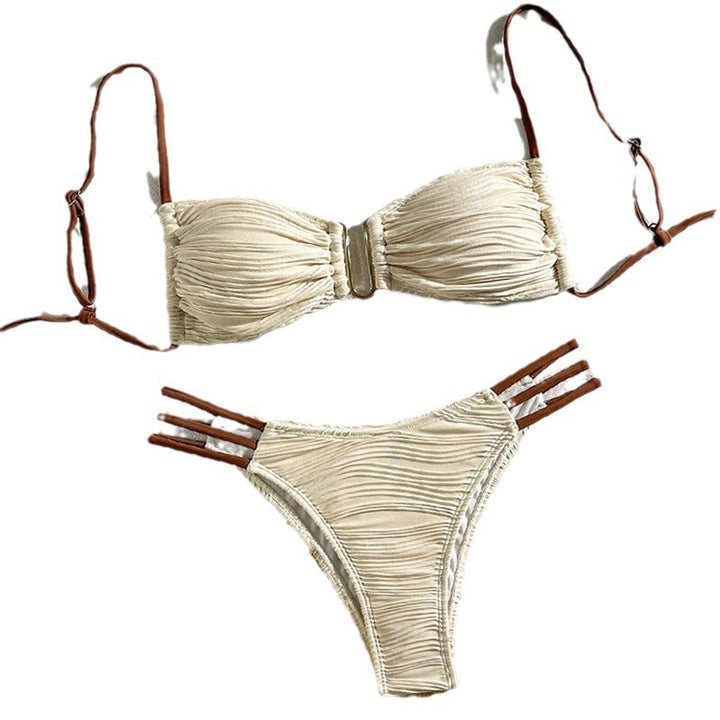 Damer Push-Up Bikini med raffinerede ruffle detaljer Skovae