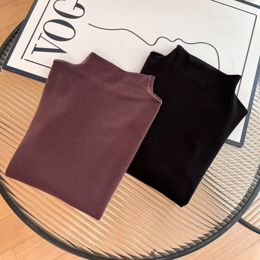 Dames sporty langærmet poloshirt med elegant kraveløsning Stilla