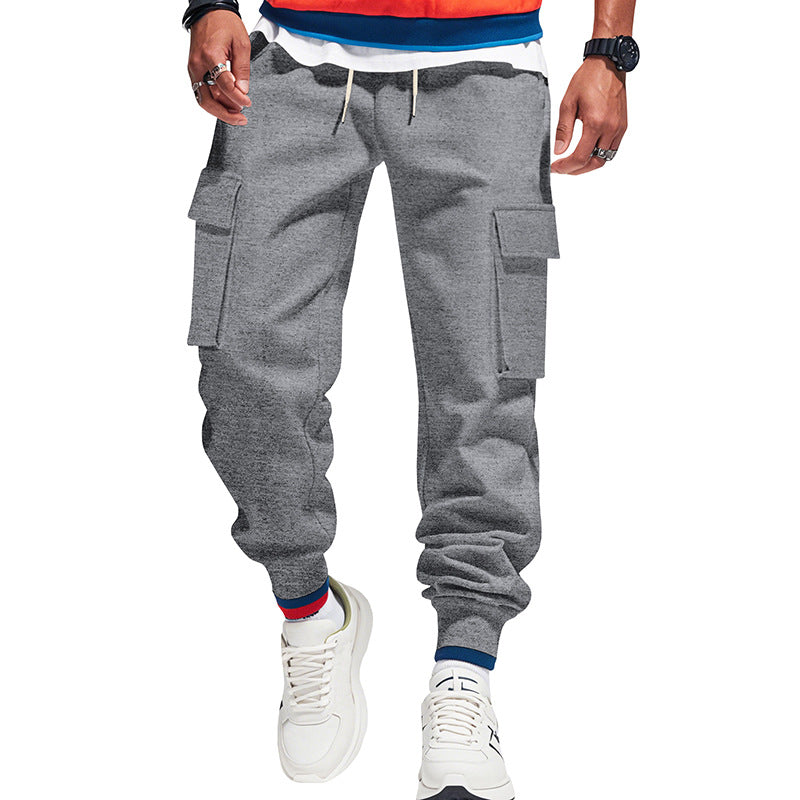 Herren nan urban Utility-jogger med snøre, påsatte klaplommer og elastisk kant Skovae