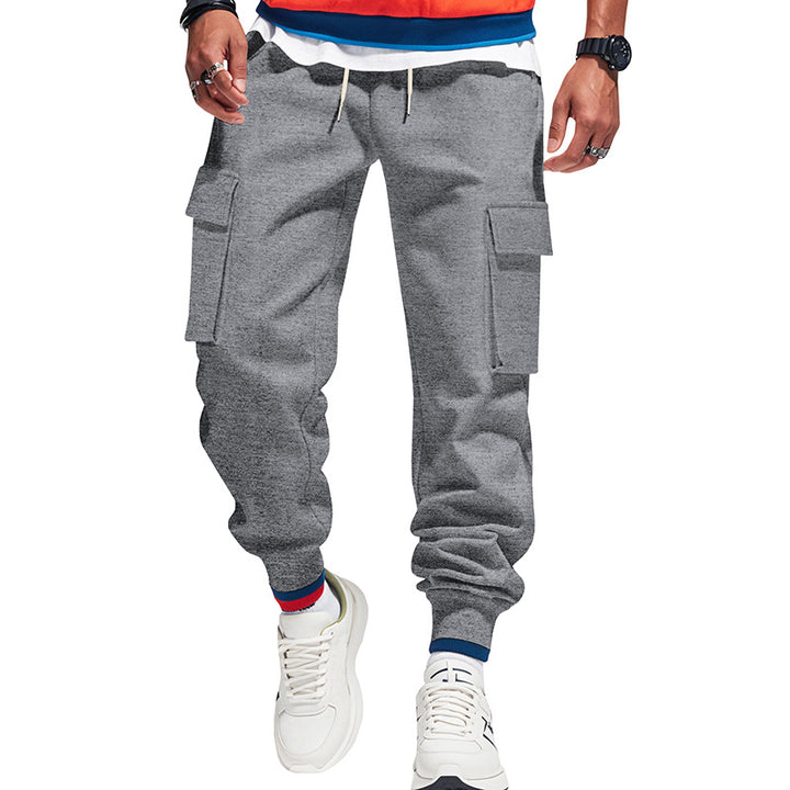 Herren nan urban Utility-jogger med snøre, påsatte klaplommer og elastisk kant Skovae